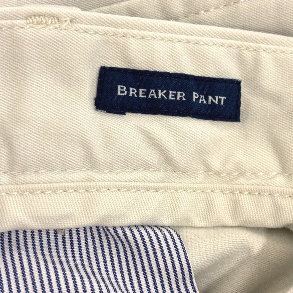 Vineyard Vines Breaker Stretch Pants Mens 35x32 Tan Stretch Chinos Nautical